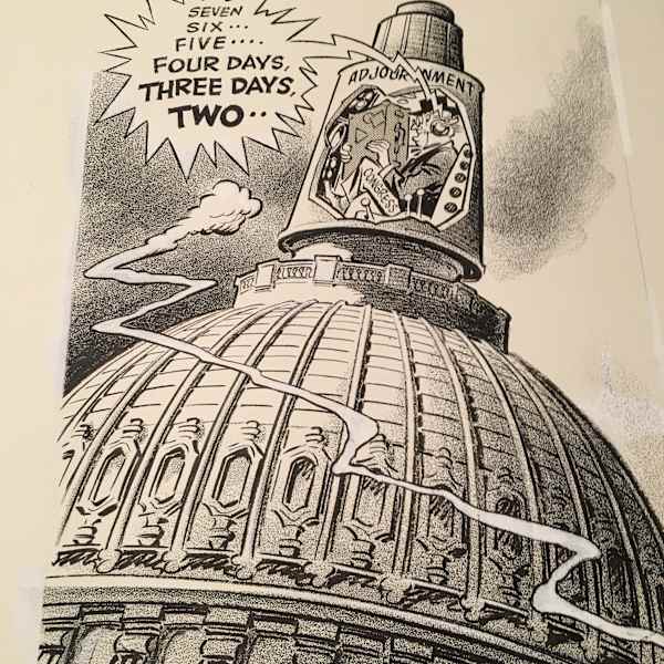 3 Different Karl Hubenthal editorial cartoons (1950's-70's) by Karl Hubenthal, Image 3.