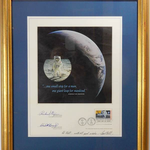 First Man on the Moon - First Day of Issue by Paul Calle, Image 1.