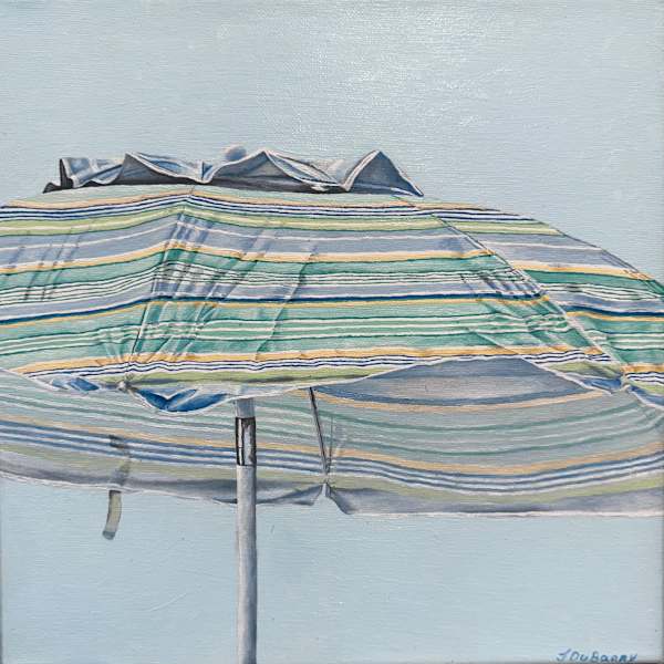 Aqua Umbrella # 1, August 14th by Jacqueline DuBarry, Image 1.