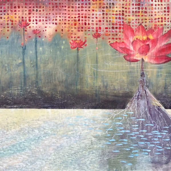 Red Lotus by Linda Pasca, Image 1.