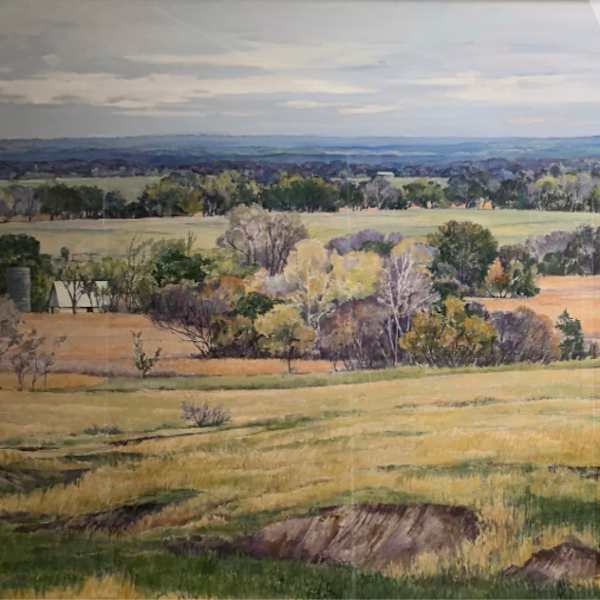 Between Lawrence and Topeka by Bea Opelka, Image 1.