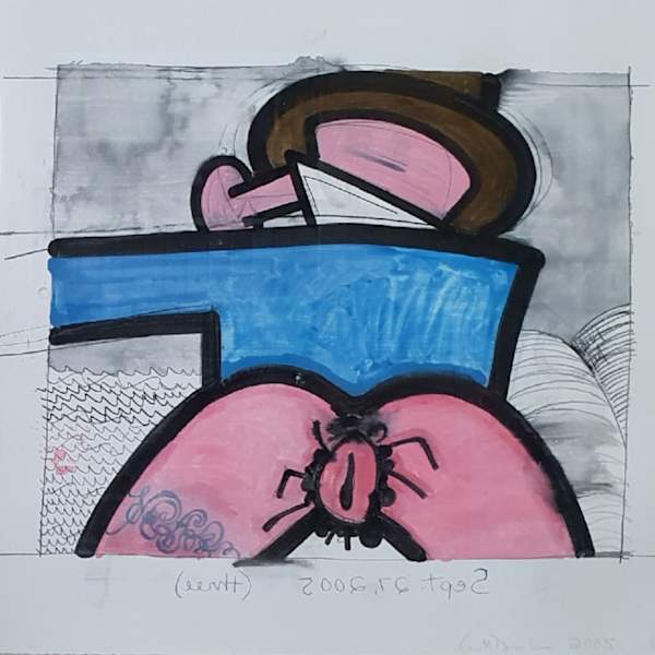 Untitled (Sept. 27, 2005) (Three) by Caroll Dunham, Image 1.