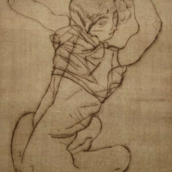 Squatting Woman by Egon Schiele, Image 2.