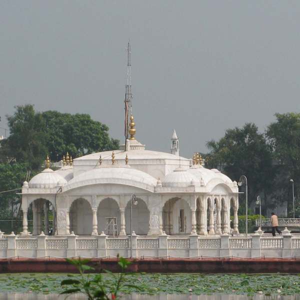 23. Jal Mandir, current building by Pavapuri, Bihar, India, Image 2.