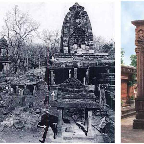 15. Jain Temples Before (left) and After Restoration and Modernization (right) by Deogarh, Uttar Pradesh, India, Image 3.