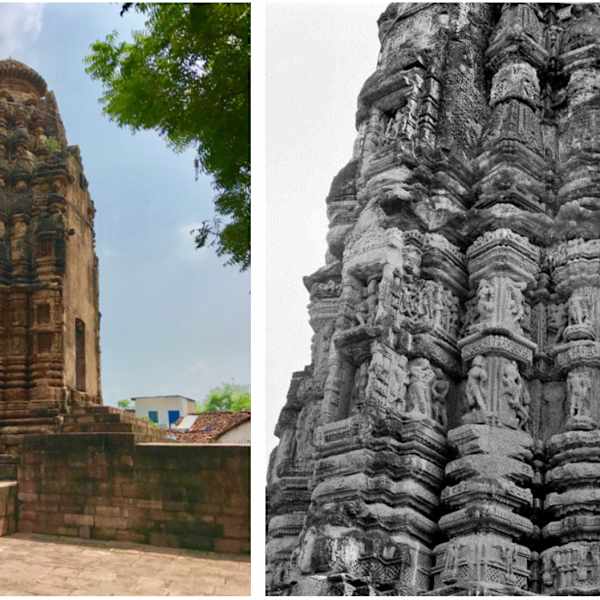 16. Bhand Deul Jain Temple with Wall Elevation Detail by Arang, Chhattisgarh, India, Image 4.