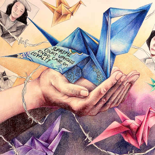 Flight of Paper Cranes by Daphne Cheng, Image 1.