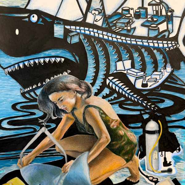 The Shark Lady: A Hero of the Ocean by Danrosy Wang, Image 1.