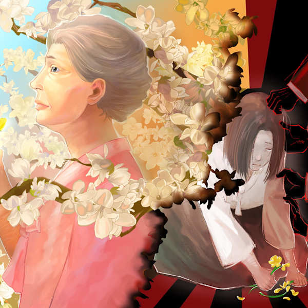 The Story of the Golden Plum Flower by Nicole Lee, Image 1.