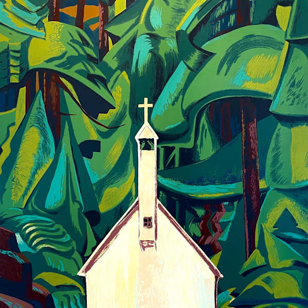 Indian Church (Church at Yoquot Village) by Emily Carr, Image 1.