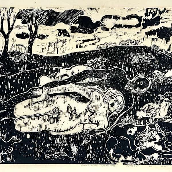 Lovers in the Springtime - 1975 by Ann Smith, Image 2.