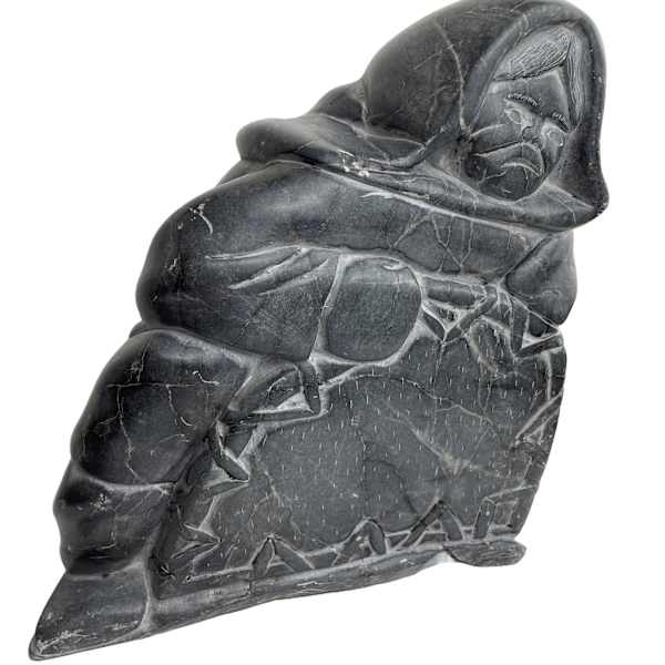 Soapstone Sculpture by Paulosie Kasudluak, Image 1.