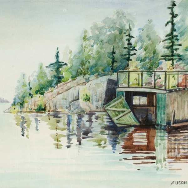 Boathouse, Lake of the Woods by Alison Newton, Image 2.