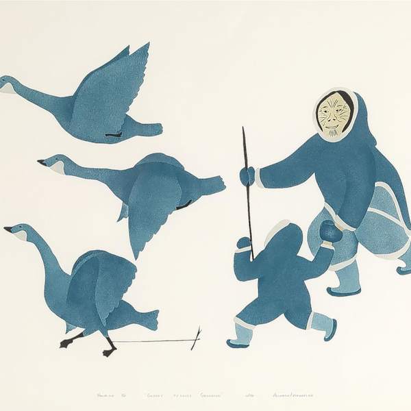 Granny Teaches Grandson by Peter Aliknak Banksland, Image 56.