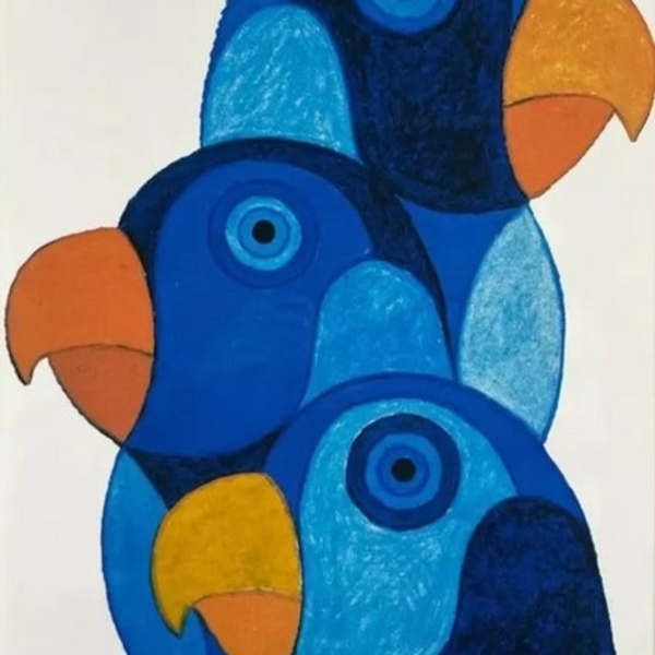 Perroquets Bleus by Philippe Barberousse, Image 1.