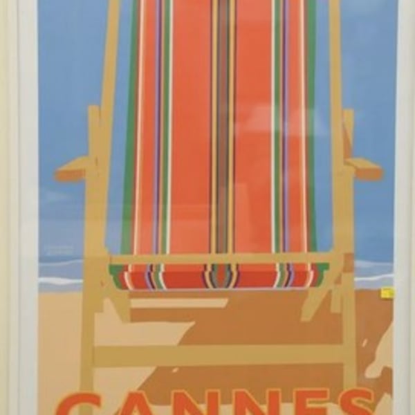 3 posters Cannes, Monte Carlo, Santa Monica by Johanna Kriesel, Image 1.