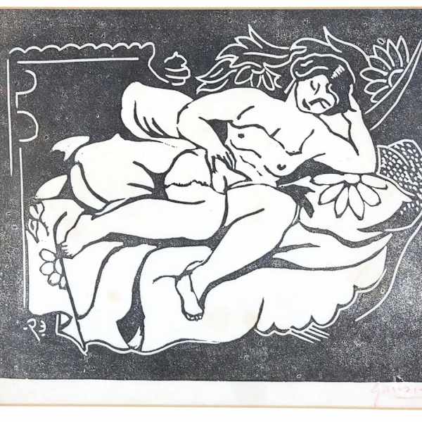 Nude on sofa by Emil Ganso, Image 3.