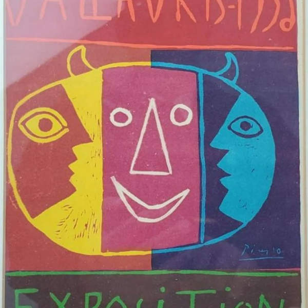 Vallauris 1952 poster by Pablo Piacasso, Image 1.