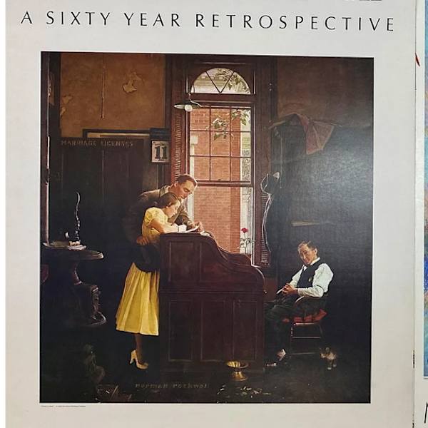 Sixty Year Retrospective Poster by Norman Rockwell, Image 1.