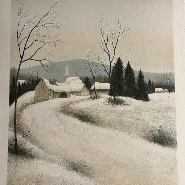 Village d Alsace en Hiver by Richard Litzelmann, Image 1.