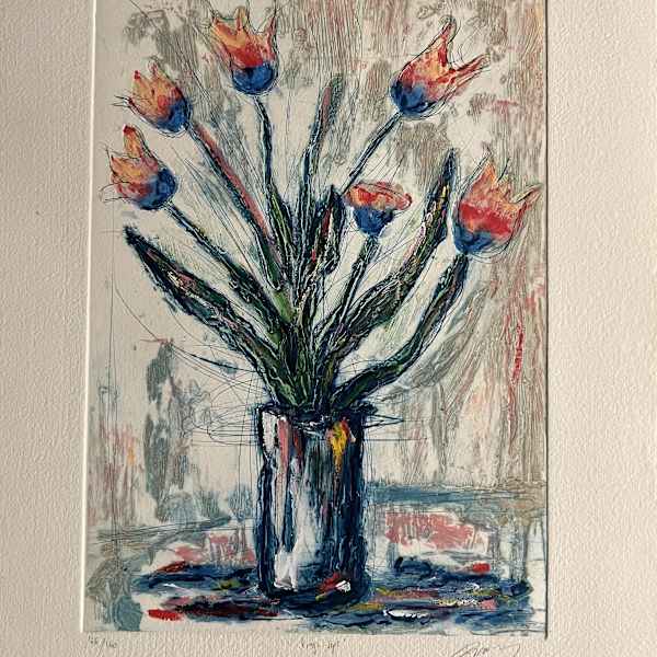 Fleurs / Tulipes Rouges by Jean Marie Guiny, Image 2.