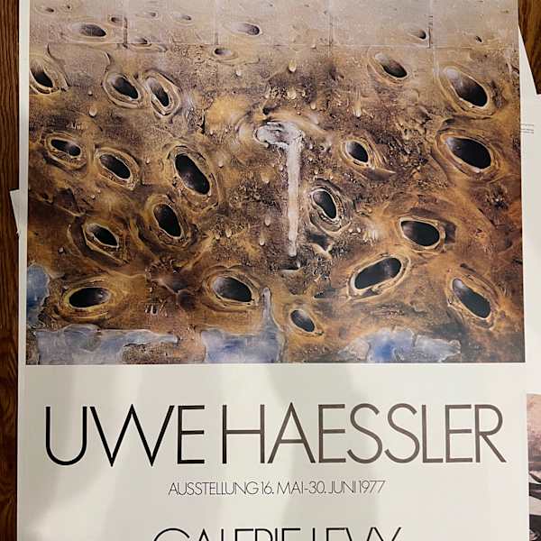 Galerie Levy Poster 1977 by Uwe Haessler, Image 1.