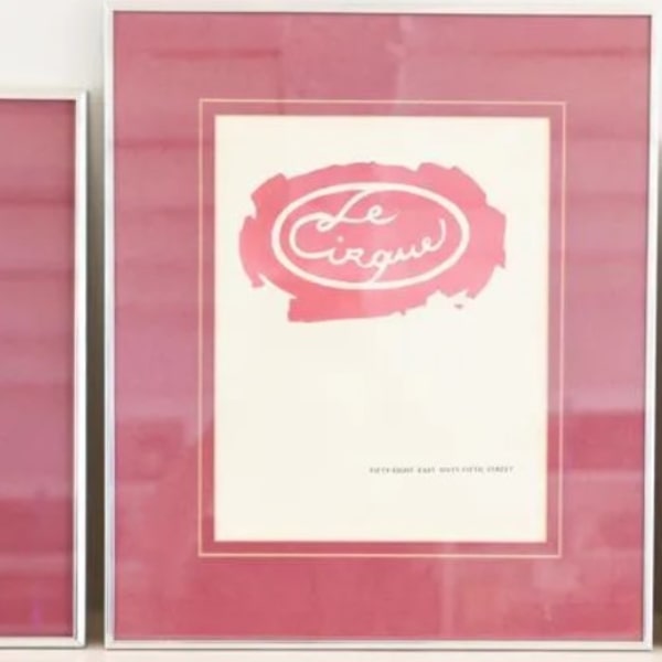 3 framed restaurant menus by Richard Giglio, Image 3.