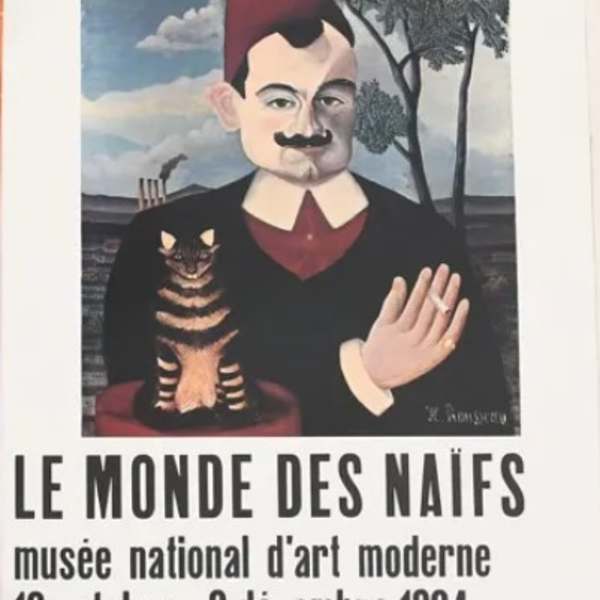 Le Monde des Naifs exhibition poster by Henri Julien Rousseau, Image 1.