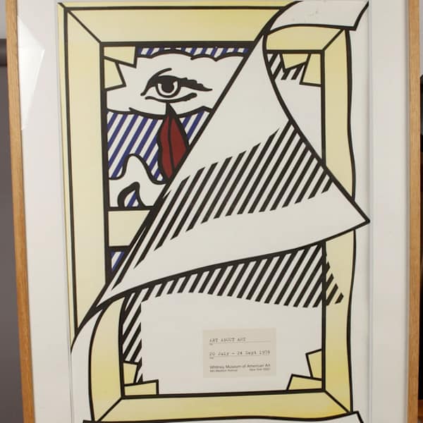 Art about Art Whitney Museum Poster 1978 by Roy Lichtenstein, Image 1.