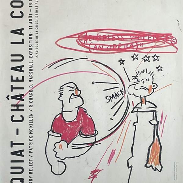 Poster for the exhibition "Basquiat - Château La Coste" (2019) by Jean Michel Basquiat, Image 1.