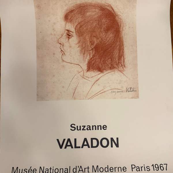 Portrait de Maurice Utrillo Enfant, Suzanne Valadon Exhibition Poster by Suzanne Valadon, Image 2.