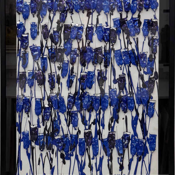 Senza titolo (tubetti blu) by Fernandez Arman (1928-2005), Image 1.