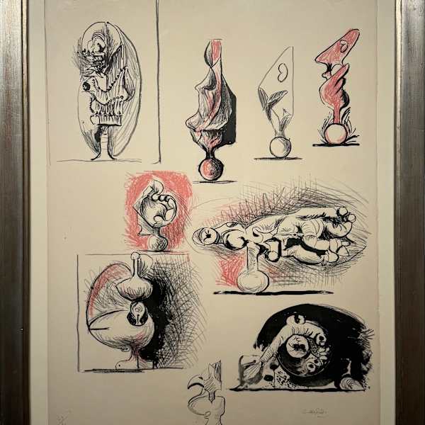 Foglio di studio, forme organiche e macchine by Graham Sutherland (1903-1980), Image 1.