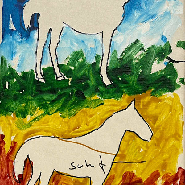 Cavalli by Mario Schifano (1934-1998), Image 1.