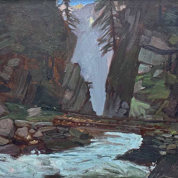 La cascata di Piora by Ettore Burzi (1872-1937), Image 1.