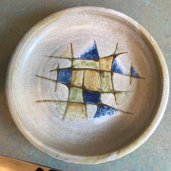 Abstract Ceramic Plate by Joyce Mackey, Image 1.