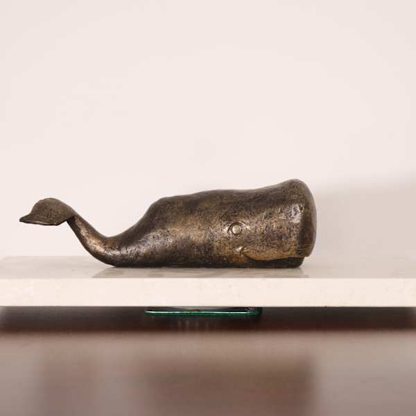 Happy Go Lucky Smiling Whale A/P by Nancy Schön, Image 1.