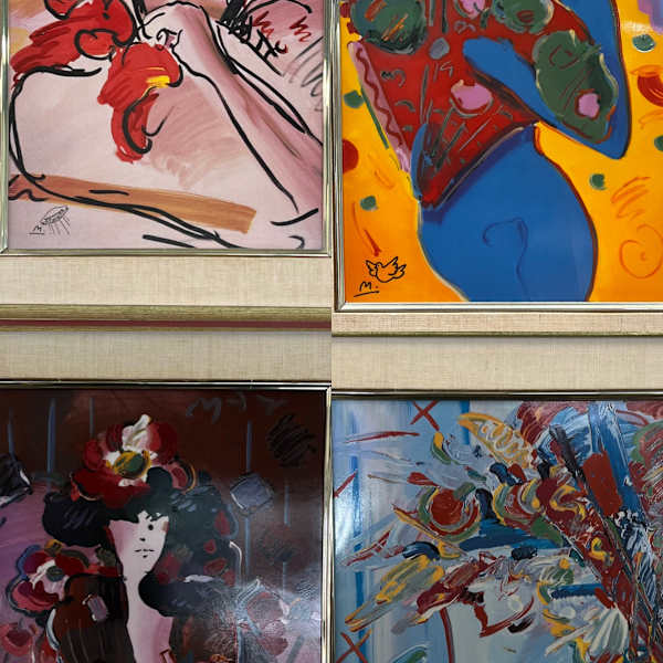 Blushing Beauty / Suzin / Fan Dancer / Brown Lady by Peter Max, Image 1.