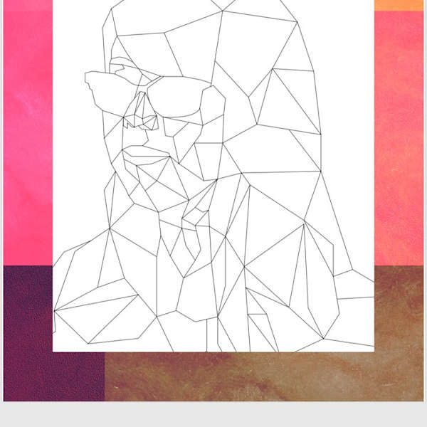 Geometric Print by Kiana Ballinger, Image 1.