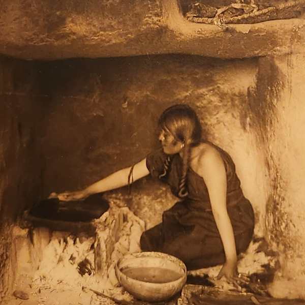 The Piki Maker by Edward Curtis, Image 1.