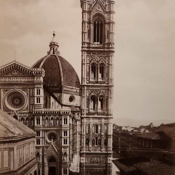Duomo and Bell Tower, Florence, circa 1870 by Giocomo Brogi, Image 16.
