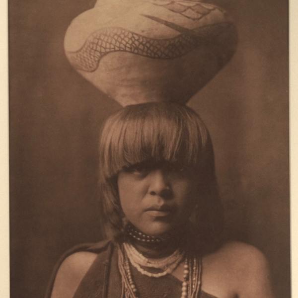 San Ildefonso Girl with Jar, 1905 by Edward Curtis, Image 17.