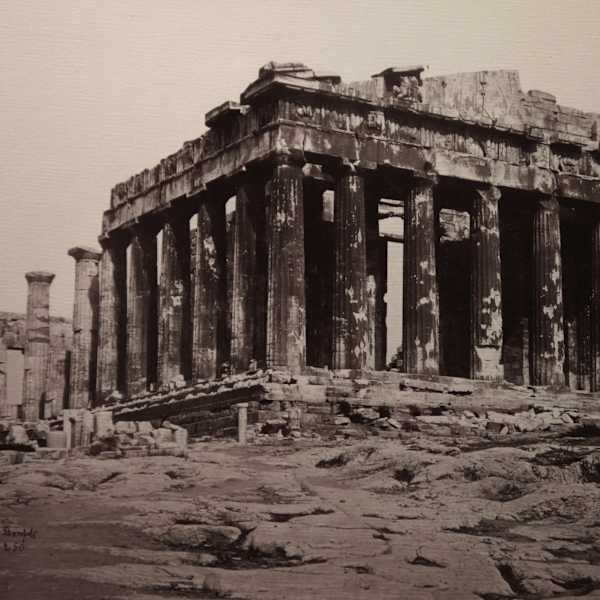 Le Parthenon à Athèns , 1877 by Felix Bonfils, Image 5.