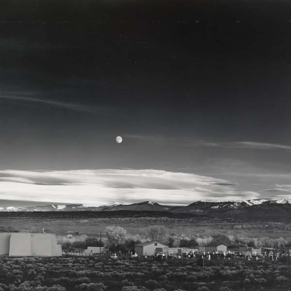 A Moonrise, Hernandez, Mexico by Ansel Adams, Image 1.