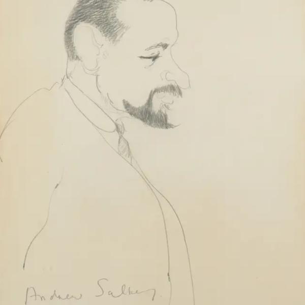 Andrew Salkey by Gerald Scarfe, Image 1.