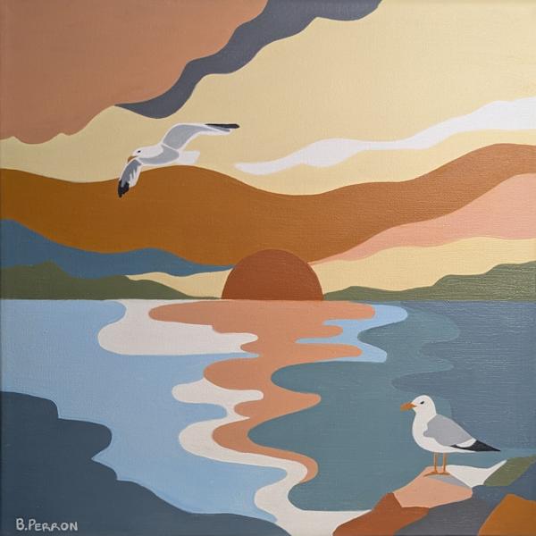Sunsets + Seagulls by Bridgette Perron, Image 1.