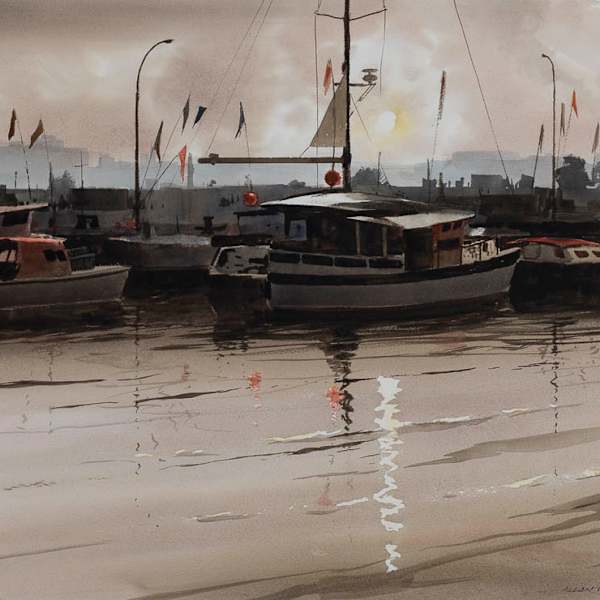 The Fleet's In by Allan WAITE, Image 1.