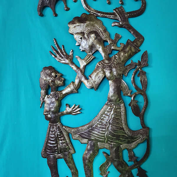 Woman and Child with Umbrella by Jean Sylvestre, Image 2.