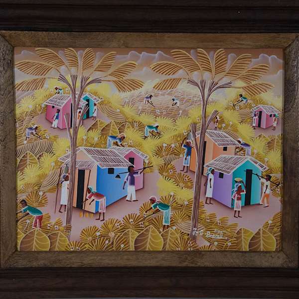 Palm Trees Over the Village by Jean Gilles Bresil, Image 1.