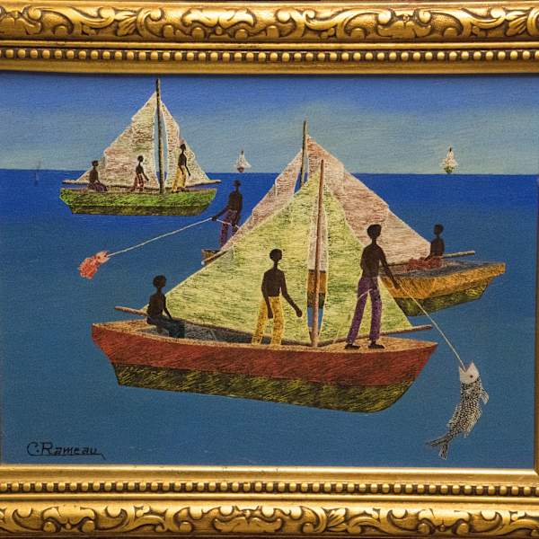 Fishing from Sailboat by Cameau Rameau, Image 1.